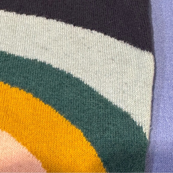 Marine Layer Womens Icon Wavy Rainbow Stripe Cotton Sweater S - Picture 9 of 12